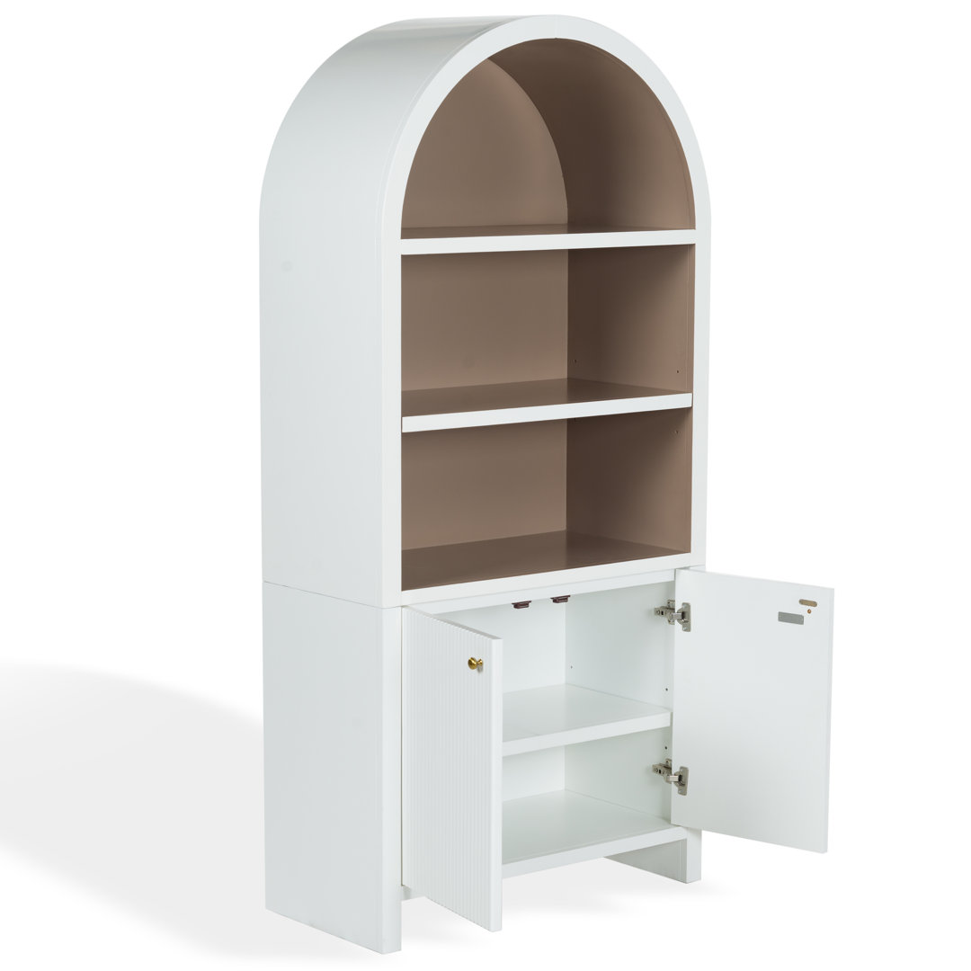 Liabella 5 Shelf Wood Bookcase
